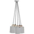Luminaire sur Grenoble : Lustres, suspensions et plafonniers Tosel Lustre grappe m&eacute;tal gris Gris Unique. . Maison & D&eacute;co > Lustres, suspensions et plafonniers.
