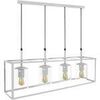 Lustres, suspensions et plafonniers Tosel Lustre poutre m&eacute;tal gris Gris Unique. . Maison & D&eacute;co > Lustres, suspensions et plafonniers.