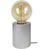 Lampes de bureau Tosel Lampe de chevet cylindrique bois gris Gris Unique. . Maison & D&eacute;co > Lampes de bureau.
