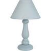 Lampes de bureau Tosel Lampe de chevet colonne bois gris bleu Gris Unique. . Maison & D&eacute;co > Lampes de bureau.