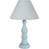 Lampes de bureau Tosel Lampe de chevet colonne bois gris bleu Gris Unique. . Maison & D&eacute;co > Lampes de bureau.