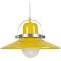 Lustres, suspensions et plafonniers Tosel Suspension conique m&eacute;tal jaune Jaune Unique. . Maison & D&eacute;co > Lustres, suspensions et plafonniers. Grenoble