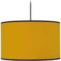 Lustres, suspensions et plafonniers Tosel Suspension cylindrique tissu jaune Jaune Unique. . Maison & D&eacute;co > Lustres, suspensions et plafonniers.