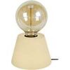 Lampes de bureau Tosel Lampe de chevet conique bois jaune Jaune Unique. . Maison & D&eacute;co > Lampes de bureau.
