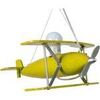 Lustres, suspensions et plafonniers Tosel Suspension avion bois jaune Jaune Unique. . Maison & D&eacute;co > Lustres, suspensions et plafonniers.