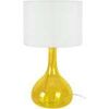 Lampes de bureau Tosel Lampe de chevet bouteille verre jaune et blanc Jaune Unique. . Maison & D&eacute;co > Lampes de bureau.