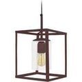 Luminaire sur Grenoble : Lustres, suspensions et plafonniers Tosel Suspension carr&eacute; m&eacute;tal marron Marron Unique. . Maison & D&eacute;co > Lustres, suspensions et plafonniers.