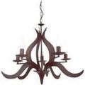 Luminaire sur Grenoble : Lustres, suspensions et plafonniers Tosel Lustre multi bras m&eacute;tal marron Marron Unique. . Maison & D&eacute;co > Lustres, suspensions et plafonniers.