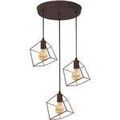Luminaire sur Grenoble : Lustres, suspensions et plafonniers Tosel Lustre grappe m&eacute;tal marron Marron Unique. . Maison & D&eacute;co > Lustres, suspensions et plafonniers.