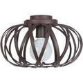 Luminaire sur Grenoble : Lustres, suspensions et plafonniers Tosel Plafonnier globe m&eacute;tal marron Marron Unique. . Maison & D&eacute;co > Lustres, suspensions et plafonniers.