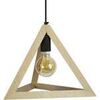 Lustres, suspensions et plafonniers Tosel Suspension g&eacute;om&eacute;trique bois naturel Beige Unique. . Maison & D&eacute;co > Lustres, suspensions et plafonniers.