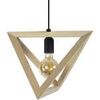 Lustres, suspensions et plafonniers Tosel Suspension g&eacute;om&eacute;trique bois naturel Beige Unique. . Maison & D&eacute;co > Lustres, suspensions et plafonniers.