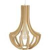 Lustres, suspensions et plafonniers Tosel Suspension bomb&eacute; bois naturel Beige Unique. . Maison & D&eacute;co > Lustres, suspensions et plafonniers.