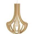 Lustres, suspensions et plafonniers Tosel Suspension bomb&eacute; bois naturel Beige Unique. . Maison & D&eacute;co > Lustres, suspensions et plafonniers. Grenoble