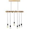 Lustres, suspensions et plafonniers Tosel Lustre bar bois naturel Beige Unique. . Maison & D&eacute;co > Lustres, suspensions et plafonniers.