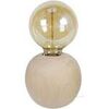 Lampes de bureau Tosel Lampe de chevet globe bois naturel Beige Unique. . Maison & D&eacute;co > Lampes de bureau.