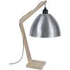 Lampes de bureau Tosel Lampe de chevet arqu&eacute; bois naturel et aluminium Beige Unique. . Maison & D&eacute;co > Lampes de bureau.