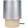 Lampes de bureau Tosel Lampe de chevet cylindrique m&eacute;tal naturel et aluminium Beige Unique. . Maison & D&eacute;co > Lampes de bureau.
