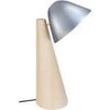 Lampes de bureau Tosel Lampe de bureau conique bois naturel et aluminium Beige Unique. . Maison & D&eacute;co > Lampes de bureau.