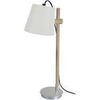 Lampes de bureau Tosel Lampe de bureau articul&eacute; bois naturel et aluminium Beige Unique. . Maison & D&eacute;co > Lampes de bureau.