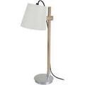 Lampes de bureau Tosel Lampe de bureau articul&eacute; bois naturel et aluminium Beige Unique. . Maison & D&eacute;co > Lampes de bureau.