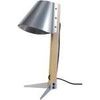 Lampes de bureau Tosel Lampe de bureau tr&eacute;pied bois naturel et aluminium Beige Unique. . Maison & D&eacute;co > Lampes de bureau.