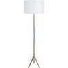Lampadaires Tosel Lampadaire droit bois naturel bleu et blanc Beige Unique. . Maison & D&eacute;co > Lampadaires.