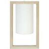 Lustres, suspensions et plafonniers Tosel Suspension carr&eacute; bois naturel et blanc Beige Unique. . Maison & D&eacute;co > Lustres, suspensions et plafonniers.