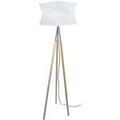 Luminaire sur Grenoble : Lampadaires Tosel Lampadaire tr&eacute;pied bois naturel et blanc Beige Unique. . Maison & D&eacute;co > Lampadaires.