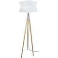Luminaire sur Grenoble : Lampadaires Tosel Lampadaire tr&eacute;pied bois naturel et blanc Beige Unique. . Maison & D&eacute;co > Lampadaires.