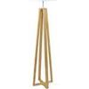 Lampadaires Tosel Lampadaire colonne bois naturel et blanc Beige Unique. . Maison & D&eacute;co > Lampadaires.