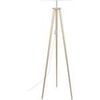 Lampadaires Tosel Lampadaire tr&eacute;pied bois naturel et blanc Beige Unique. . Maison & D&eacute;co > Lampadaires.