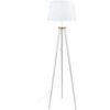 Lampadaires Tosel Lampadaire tr&eacute;pied bois naturel et blanc Beige Unique. . Maison & D&eacute;co > Lampadaires.