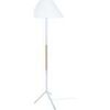 Lampadaires Tosel Lampadaire droit bois naturel et blanc Beige Unique. . Maison & D&eacute;co > Lampadaires.