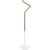 Lampadaires Tosel Lampadaire articul&eacute; bois naturel et blanc Beige Unique. . Maison & D&eacute;co > Lampadaires.