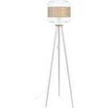 Luminaire sur Grenoble : Lampadaires Tosel Lampadaire tr&eacute;pied bois naturel et blanc Beige Unique. . Maison & D&eacute;co > Lampadaires.