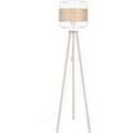 Luminaire sur Grenoble : Lampadaires Tosel Lampadaire tr&eacute;pied bois naturel et blanc Beige Unique. . Maison & D&eacute;co > Lampadaires.