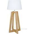 Lampes de bureau Tosel Lampe de chevet colonne bois naturel et blanc Beige Unique. . Maison & D&eacute;co > Lampes de bureau. Grenoble