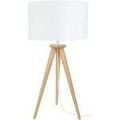 Lampes de bureau Tosel Lampe de chevet tr&eacute;pied bois naturel et blanc Beige Unique. . Maison & D&eacute;co > Lampes de bureau. Grenoble