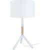 Lampes de bureau Tosel Lampe a poser droit bois naturel et blanc Beige Unique. . Maison & D&eacute;co > Lampes de bureau.