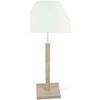 Lampes de bureau Tosel Lampe a poser colonne bois naturel et blanc Beige Unique. . Maison & D&eacute;co > Lampes de bureau.