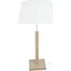 Lampes de bureau Tosel Lampe a poser colonne bois naturel et blanc Beige Unique. . Maison & D&eacute;co > Lampes de bureau.
