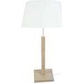 Lampes de bureau Tosel Lampe a poser colonne bois naturel et blanc Beige Unique. . Maison & D&eacute;co > Lampes de bureau.