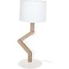 Lampes de bureau Tosel Lampe a poser articul&eacute; bois naturel et blanc Beige Unique. . Maison & D&eacute;co > Lampes de bureau.