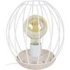 Lampes de bureau Tosel Lampe de chevet filaire bois naturel et blanc Beige Unique. . Maison & D&eacute;co > Lampes de bureau.