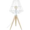 Lampes de bureau Tosel Lampe a poser tr&eacute;pied bois naturel et blanc Beige Unique. . Maison & D&eacute;co > Lampes de bureau.