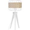 Lampes de bureau Tosel Lampe a poser tr&eacute;pied bois naturel et blanc Beige Unique. . Maison & D&eacute;co > Lampes de bureau.
