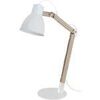 Lampes de bureau Tosel Lampe de bureau articul&eacute; bois naturel et blanc Beige Unique. . Maison & D&eacute;co > Lampes de bureau.