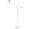 Lampadaires Tosel lampadaire liseuse articul&eacute; bois naturel et blanc Beige Unique. . Maison & D&eacute;co > Lampadaires.