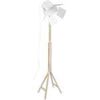 Lampadaires Tosel lampadaire liseuse articul&eacute; bois naturel et blanc Beige Unique. . Maison & D&eacute;co > Lampadaires.